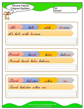 ı sesi Grubu Çalışma Sayfaları